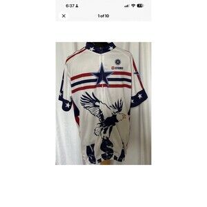 USA Cycling Jersey WF Extremens Bicycle Jersey Men's Size XL Short Sleeve